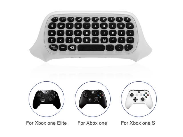 FirstPower Xbox one keyboard, megadream mini wireless game  keyboard with 3.5mm audio / headset jack and mouse function, keypad game handle for Microsoft Xbox one, Xbox one s controller and PC- 2.4