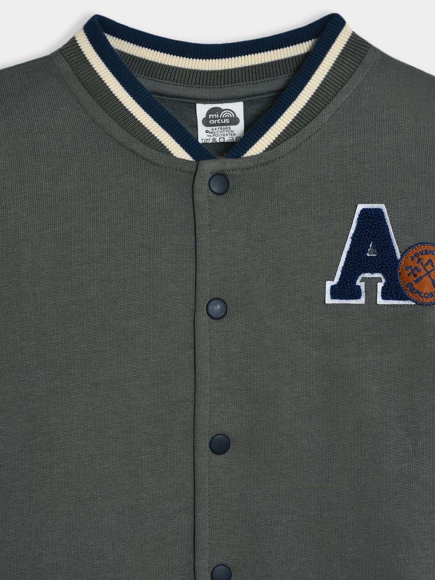 MiArcus Boys Green Printed Full Sleeves Sweatshirts & Hoodies