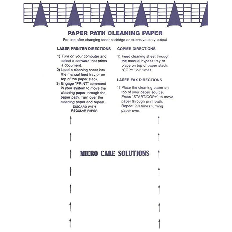 Inkjet Printer Cleaning Sheet 85 x 11 10 Sheets
