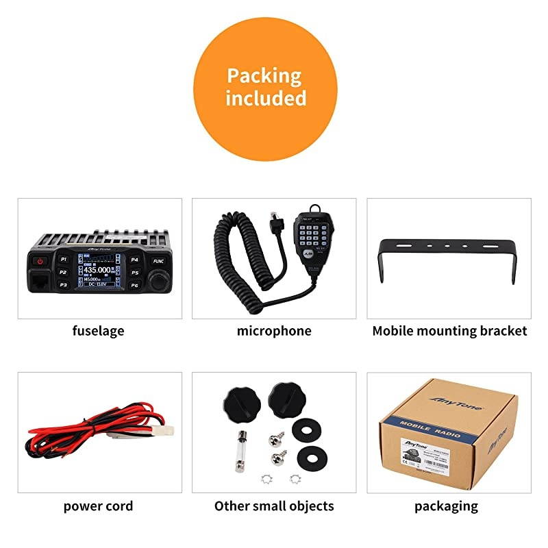 AT778UV Dual Band Transceiver Mobile Radio VHFUhf Two Way Amateur Radio