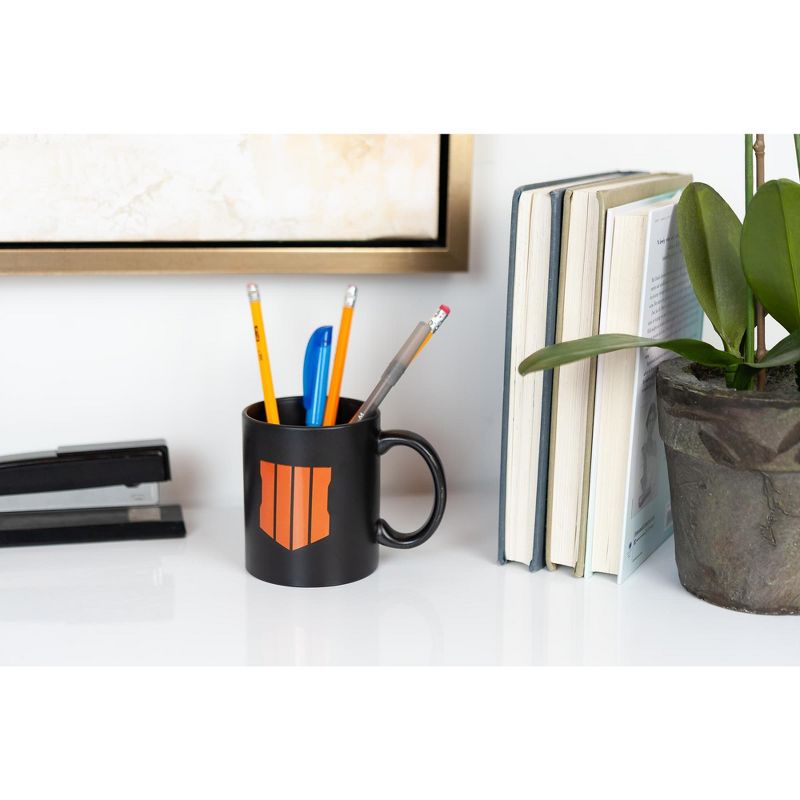 Exquisite Gaming Call of Duty: Black Ops 4 Shield Icon Ceramic Coffee Mug | Holds 12 Ounces