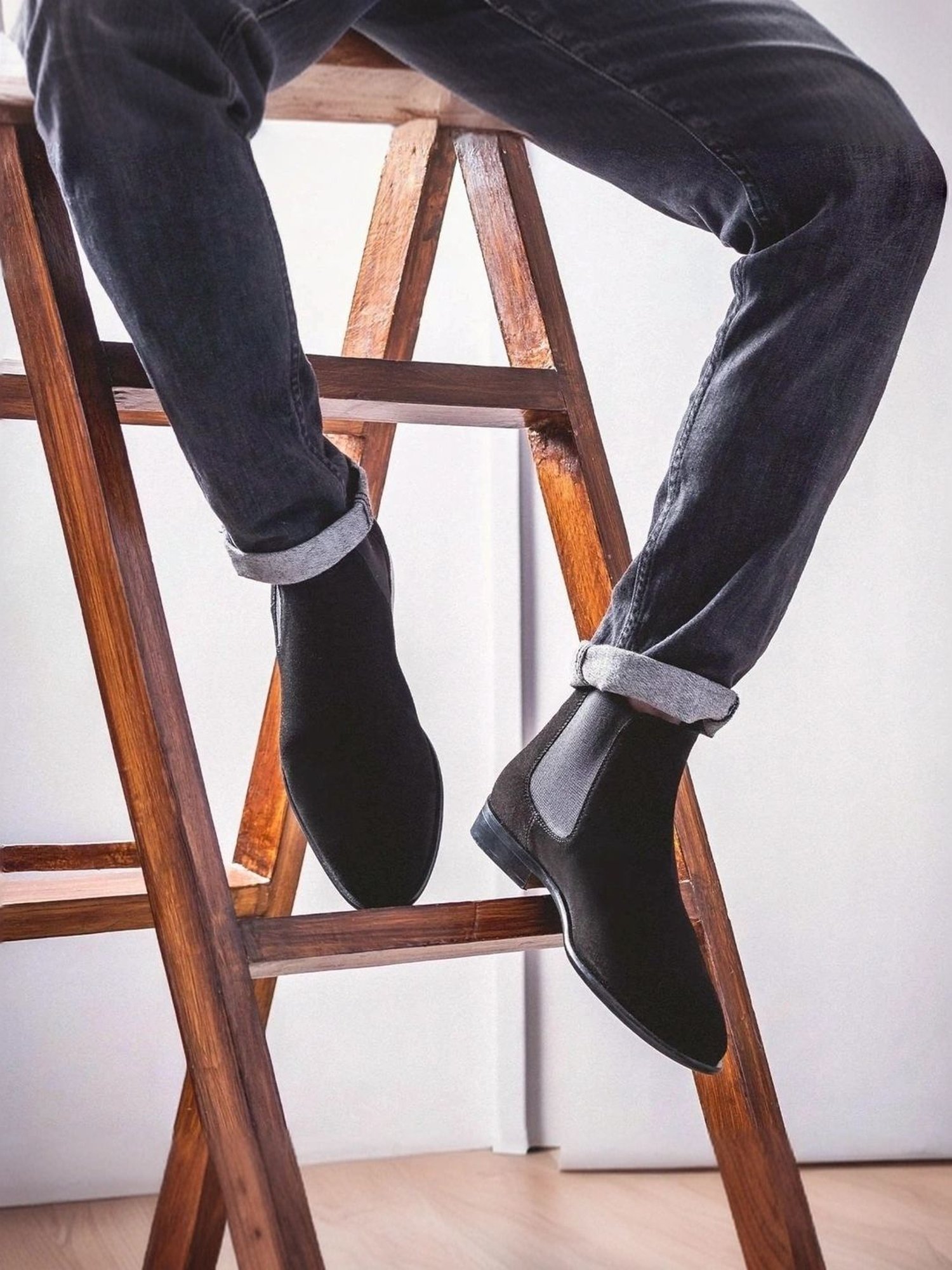 Saint G Men's Grimaldi Black Chelsea Boots