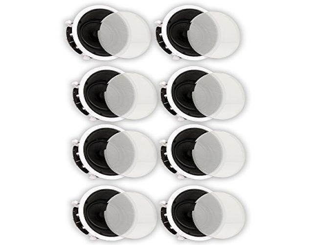 Theater Solutions TS65A In Ceiling 6.5" Angled Speakers Home Theater 8 Speaker Set