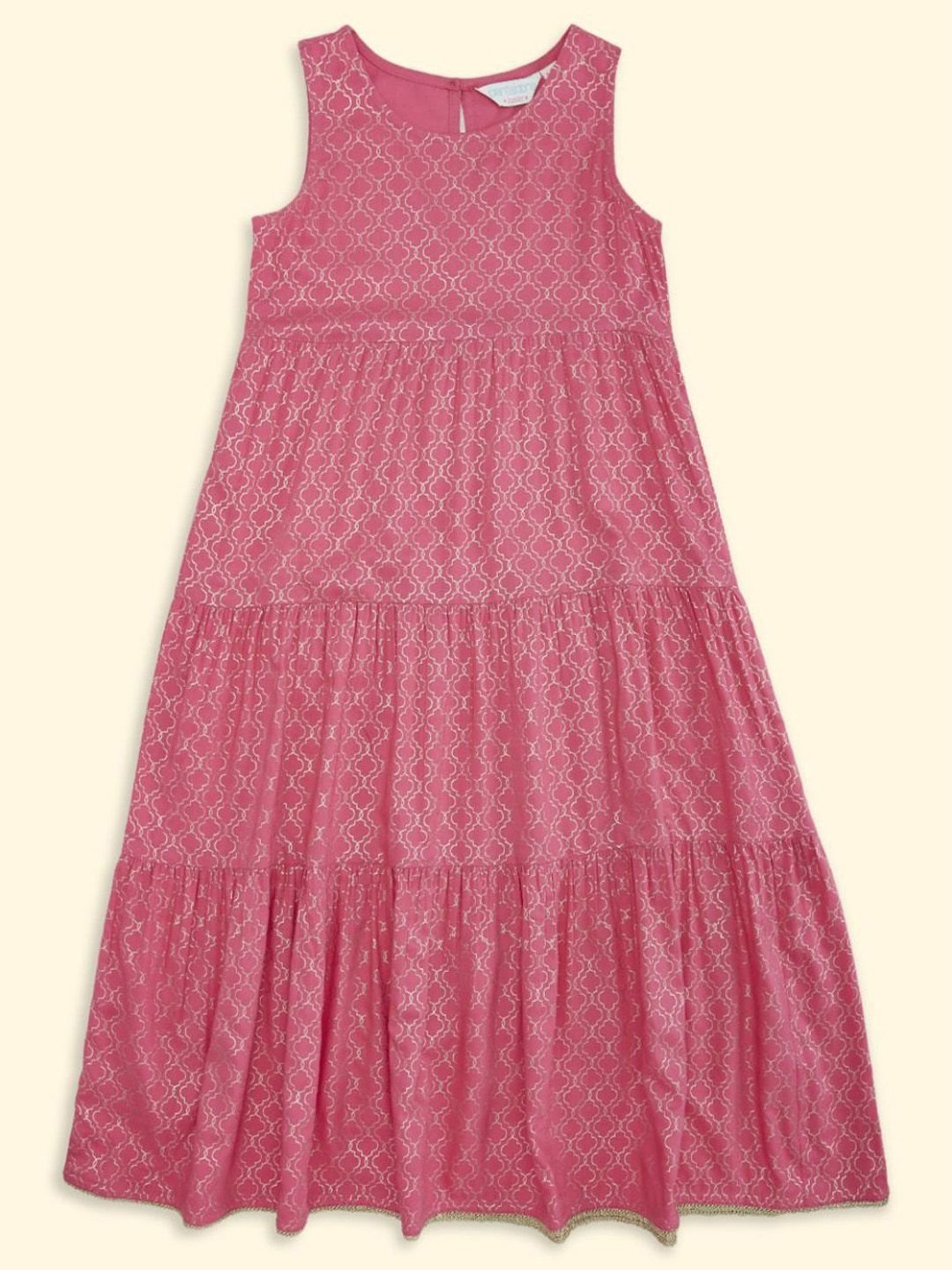 Akkriti by Pantaloons Kids Pink Embellished Party Dress