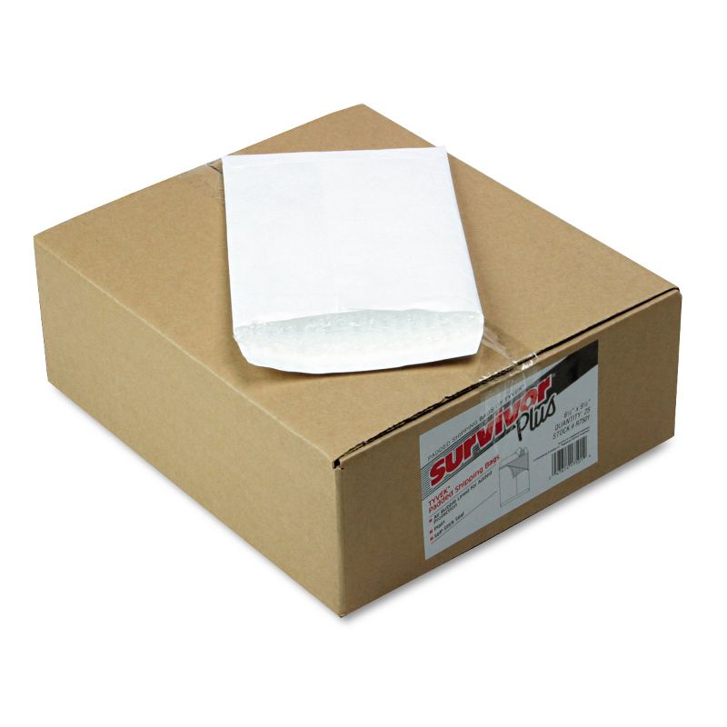 Survivor DuPont Tyvek Air Bubble Mailer Self Seal 6 1/2 x 9 1/2 White R7501