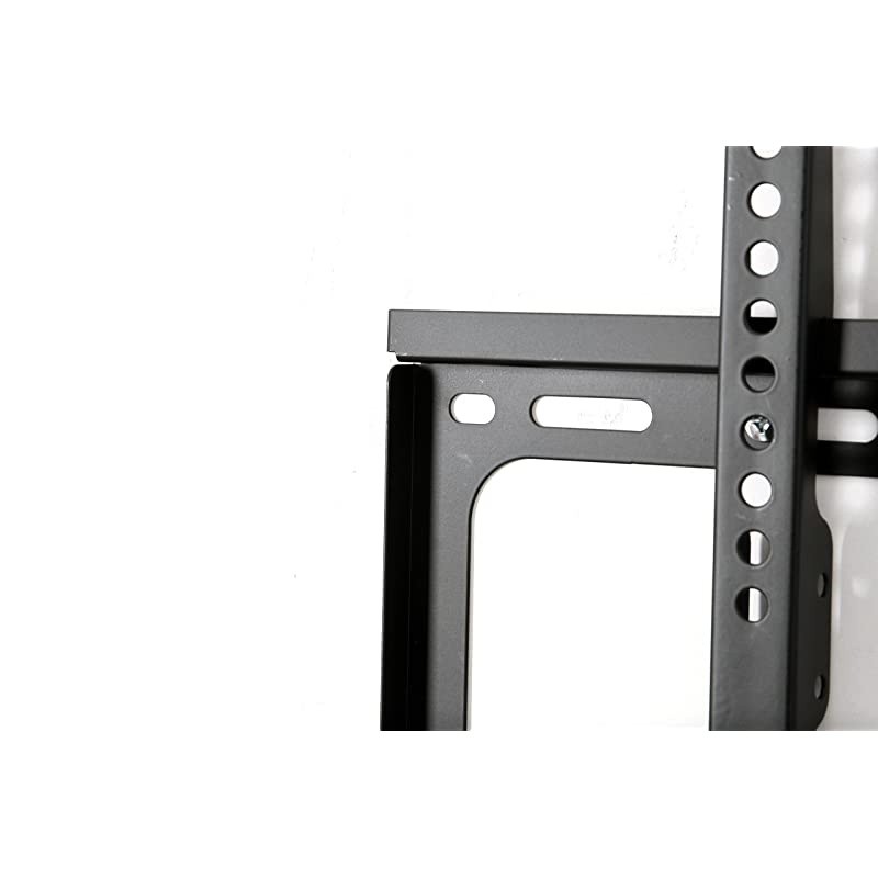 Low-Profile TV Wall Mount 1" Slim Fixed Bracket w/Magnetic Removable Bubble Level for 32-65 inch LCD, LED, 4K or Plasma TVs VESA up to 600 x 400, 77 lbs Loading Capacity - Black (41033)