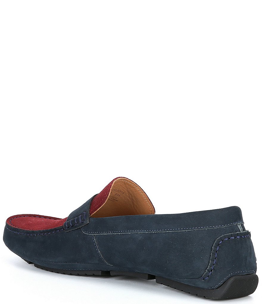 Flag LTD. Men's Morgan Suede Leather Penny Loafer Moccasins