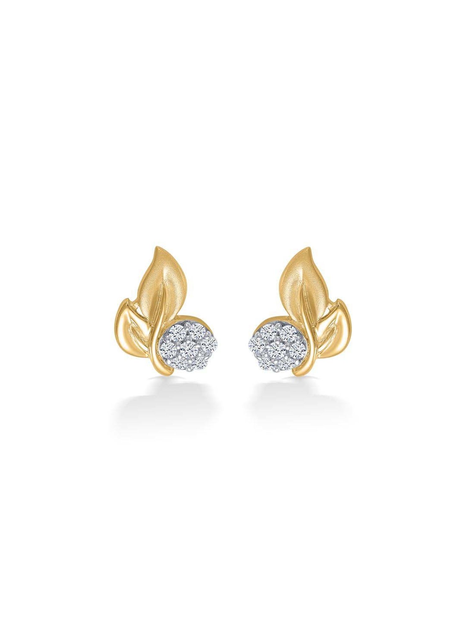 P.N.Gadgil Jewellers 22 Karat (916) BSI Hallmarked Yellow Gold Treetops Kids Earring For Kid