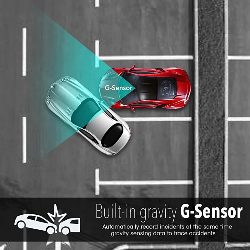 Dash Cam Rearview DVR Monitor 15 Digital Screen Rear View Dual Camera Video Recording System in Full HD 1080p w Built in GSensor Parking Monitor Loop Video Recording Support  PLDVRCAM74