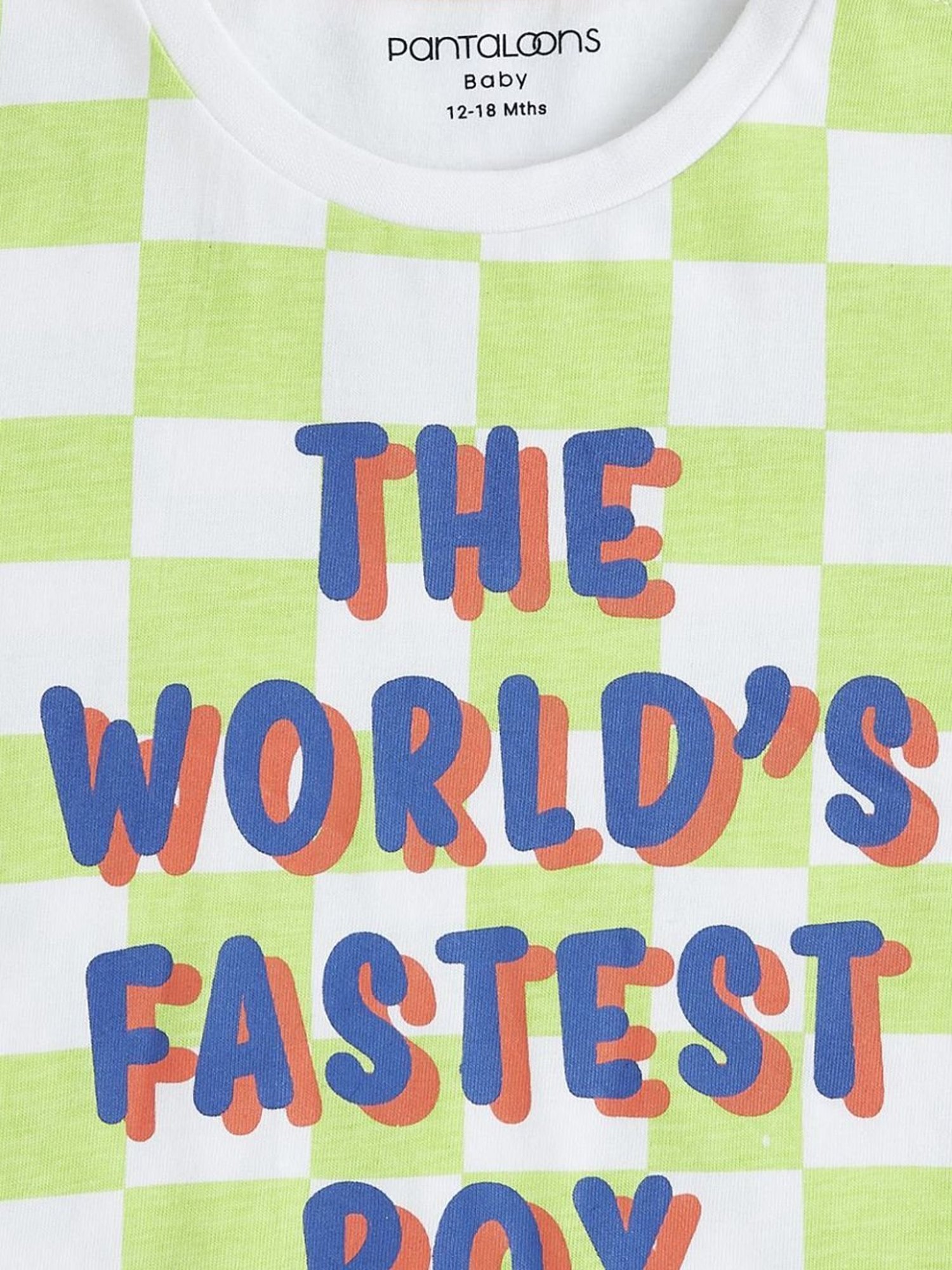 Ed-a-Mamma Baby Green Printed T-Shirt