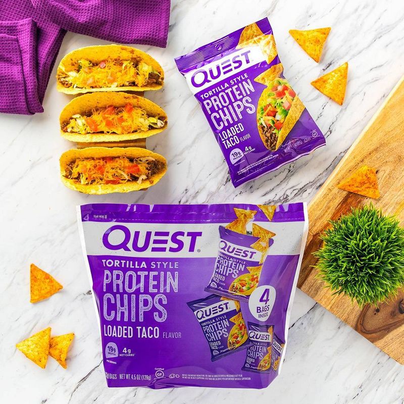 Quest Tortilla Style Protein Chips - Loaded Taco - 4ct/4.5oz