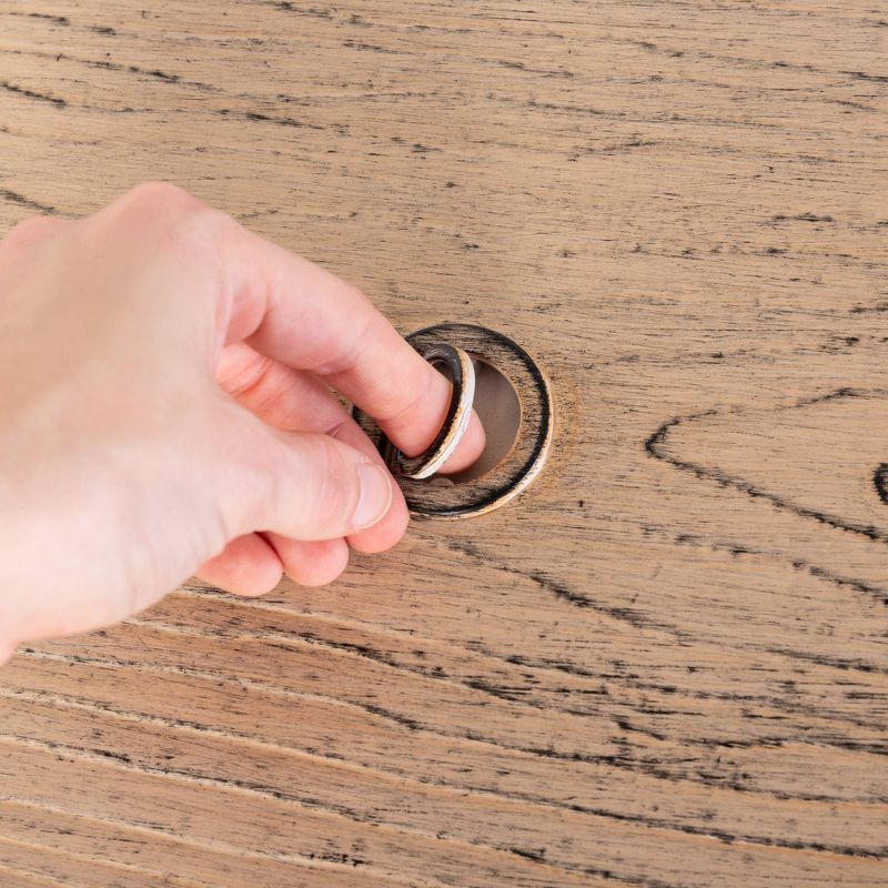 Sawyer Driftwood Rectangle Aluminum LPG Fire Pit - Fire Sense