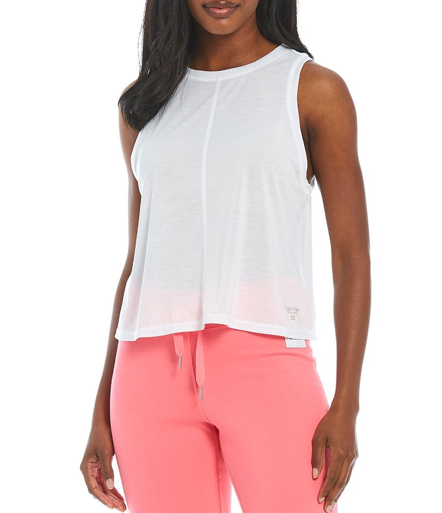 Calvin Klein Performance Relaxed Inset Crop Tank