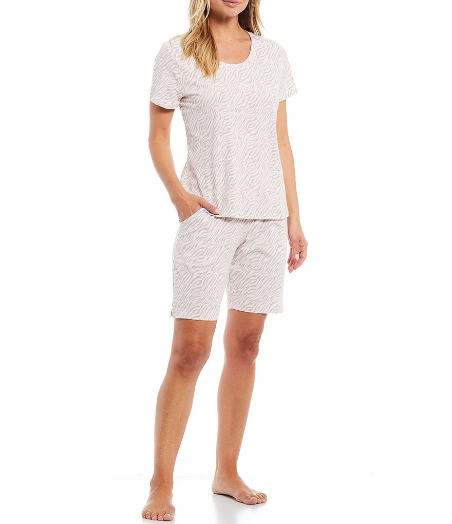 Sleep Sense Sketched Zebra Print Coordinating Sleep Tee