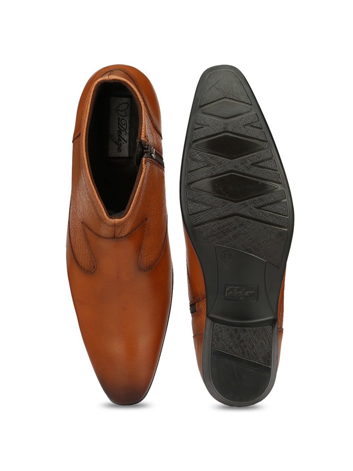 Delize Men's Tan Formal Boots