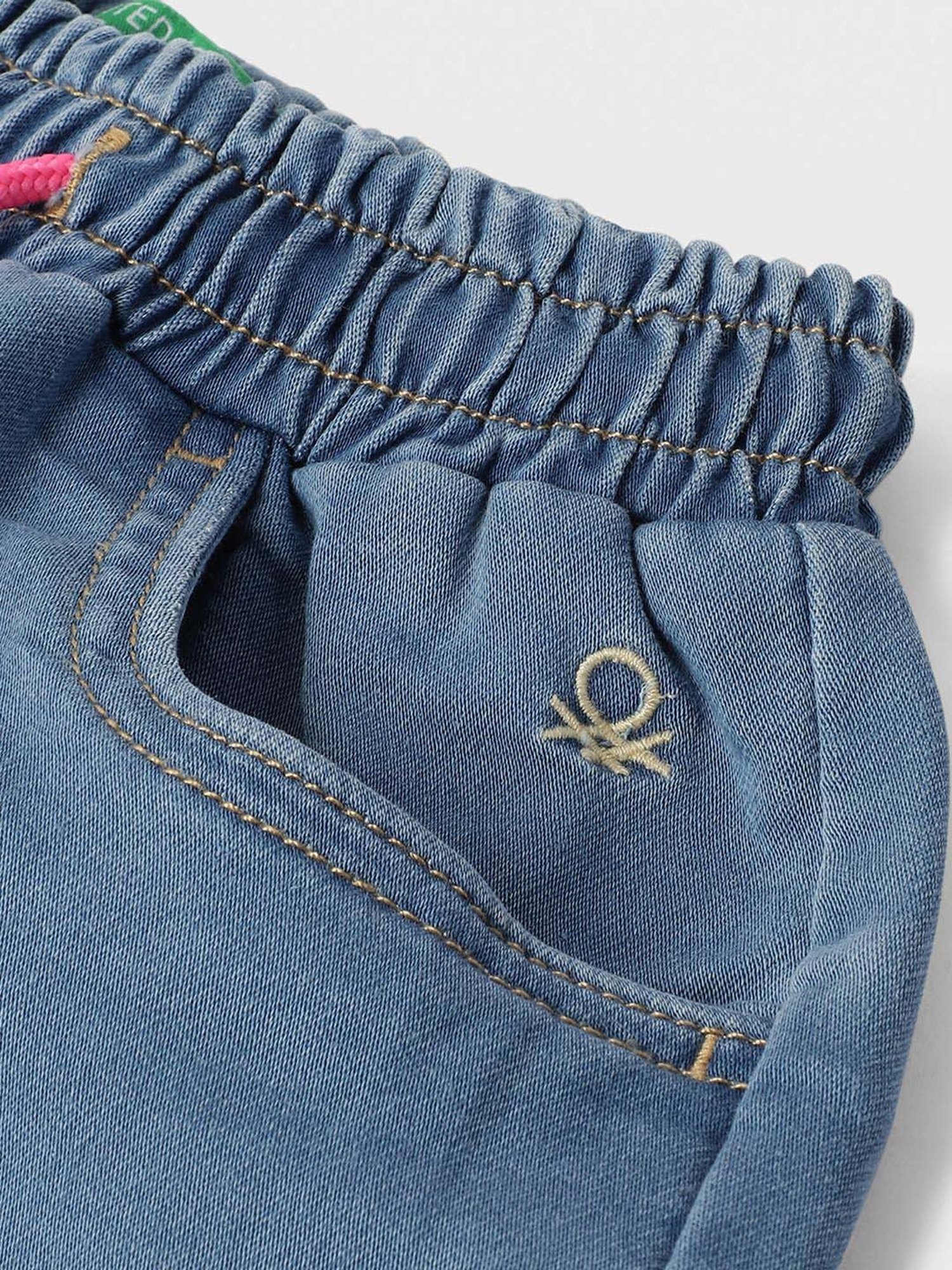 Kiddopanti Kids Coral & Neon Green Logo Cycling Shorts (Pack of 2)