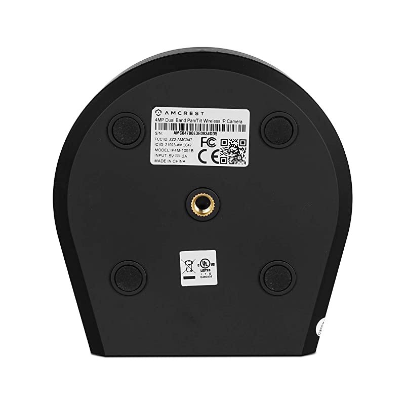 4MP UltraHD Indoor WiFi Camera Security IP Camera with PanTilt TwoWay Audio Night Vision Remote Viewing DualBand 5ghz24ghz 4Megapixel ~20FPS Wide 120&deg; FOV IP4M1051B Black