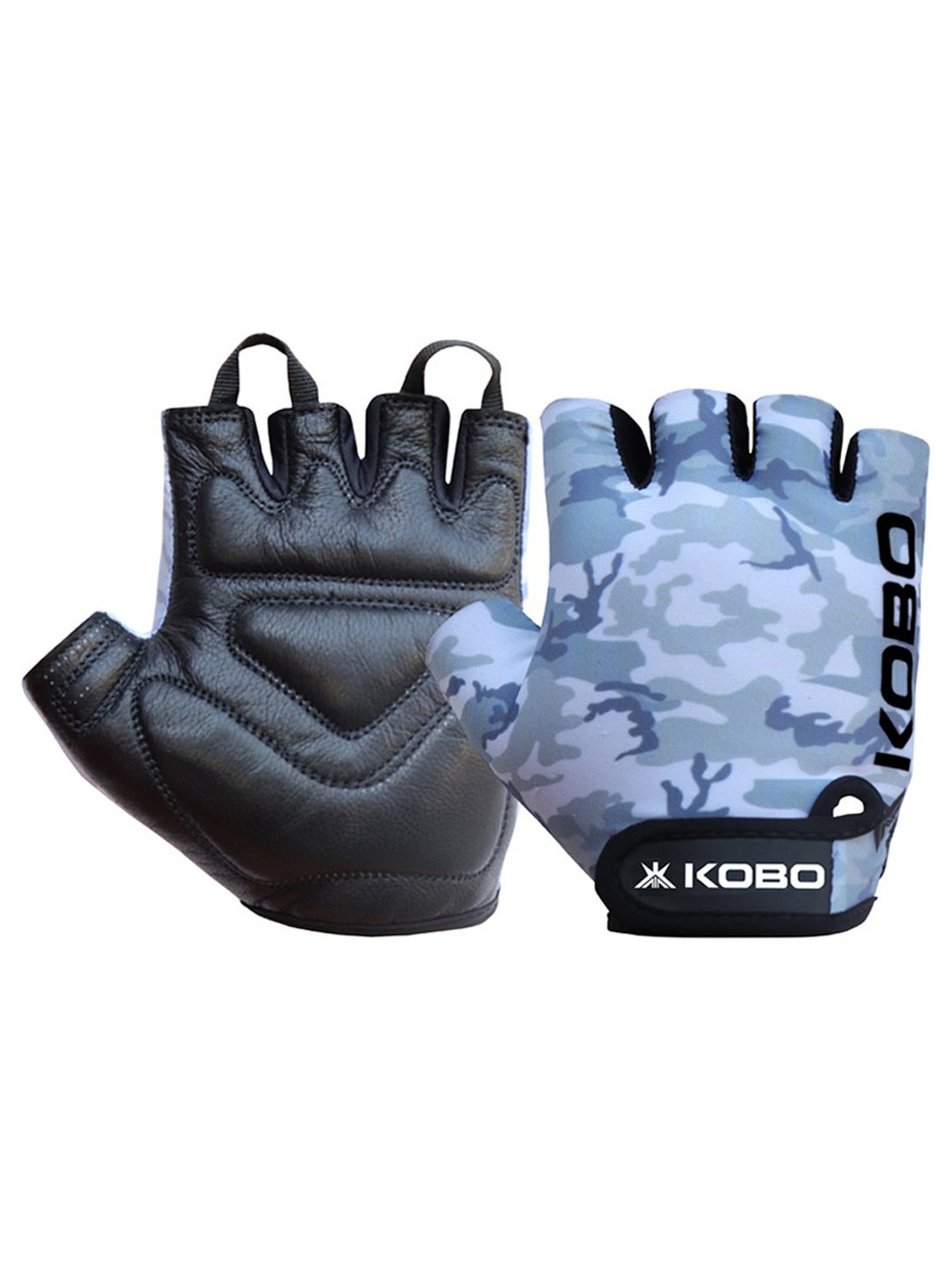 Kobo Weight Lifting Gym Gloves (Grey) Size - L