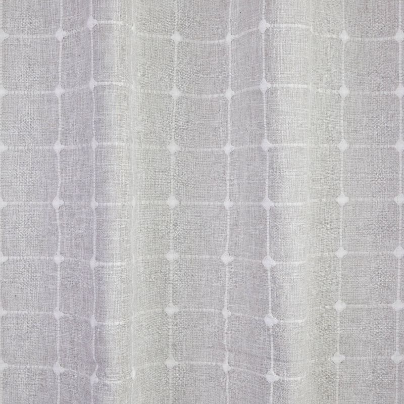 Windowpane Texture Shower Curtain Natural - SKL Home