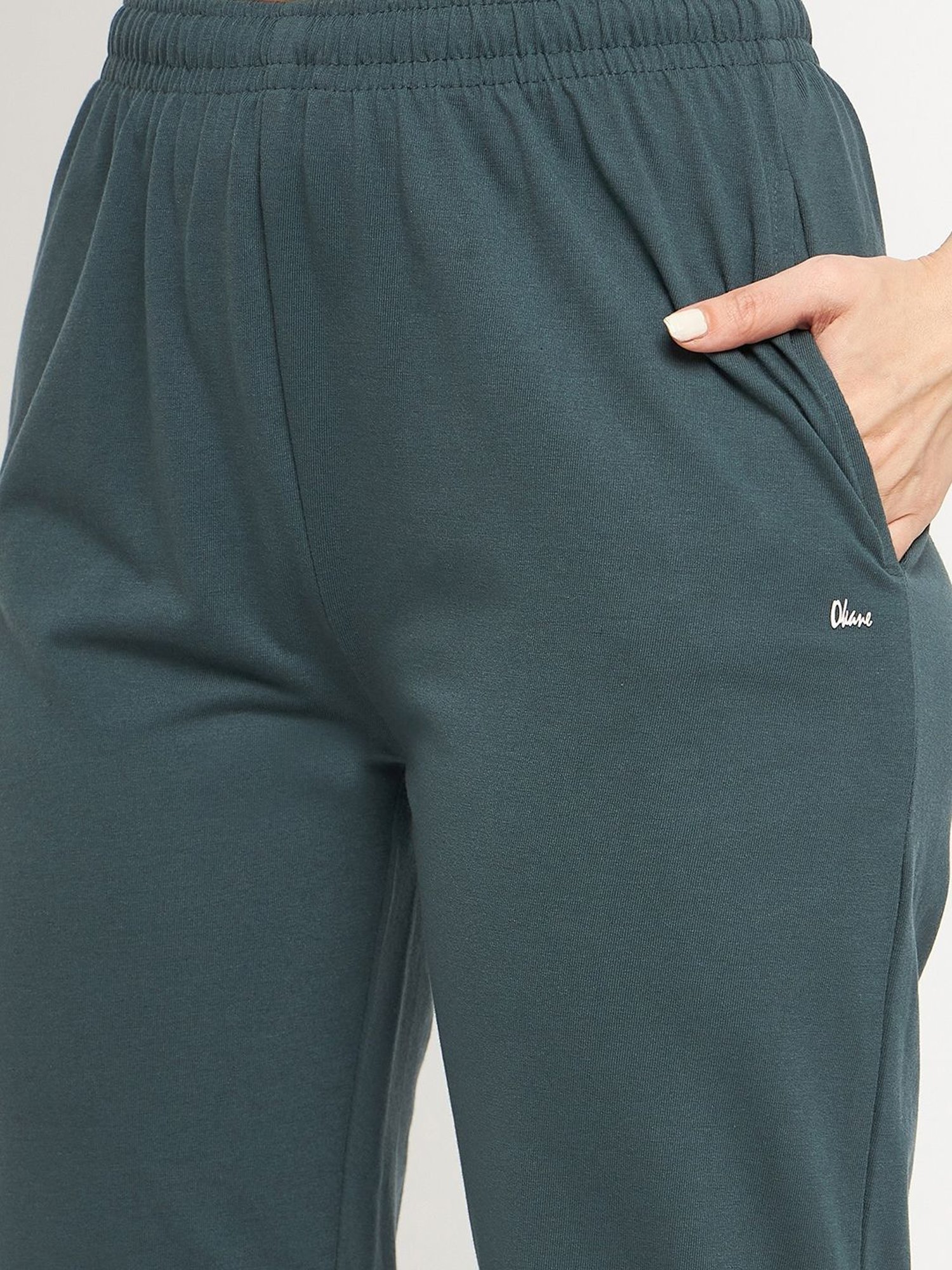 Okane Green Mid Rise Lounge Pants