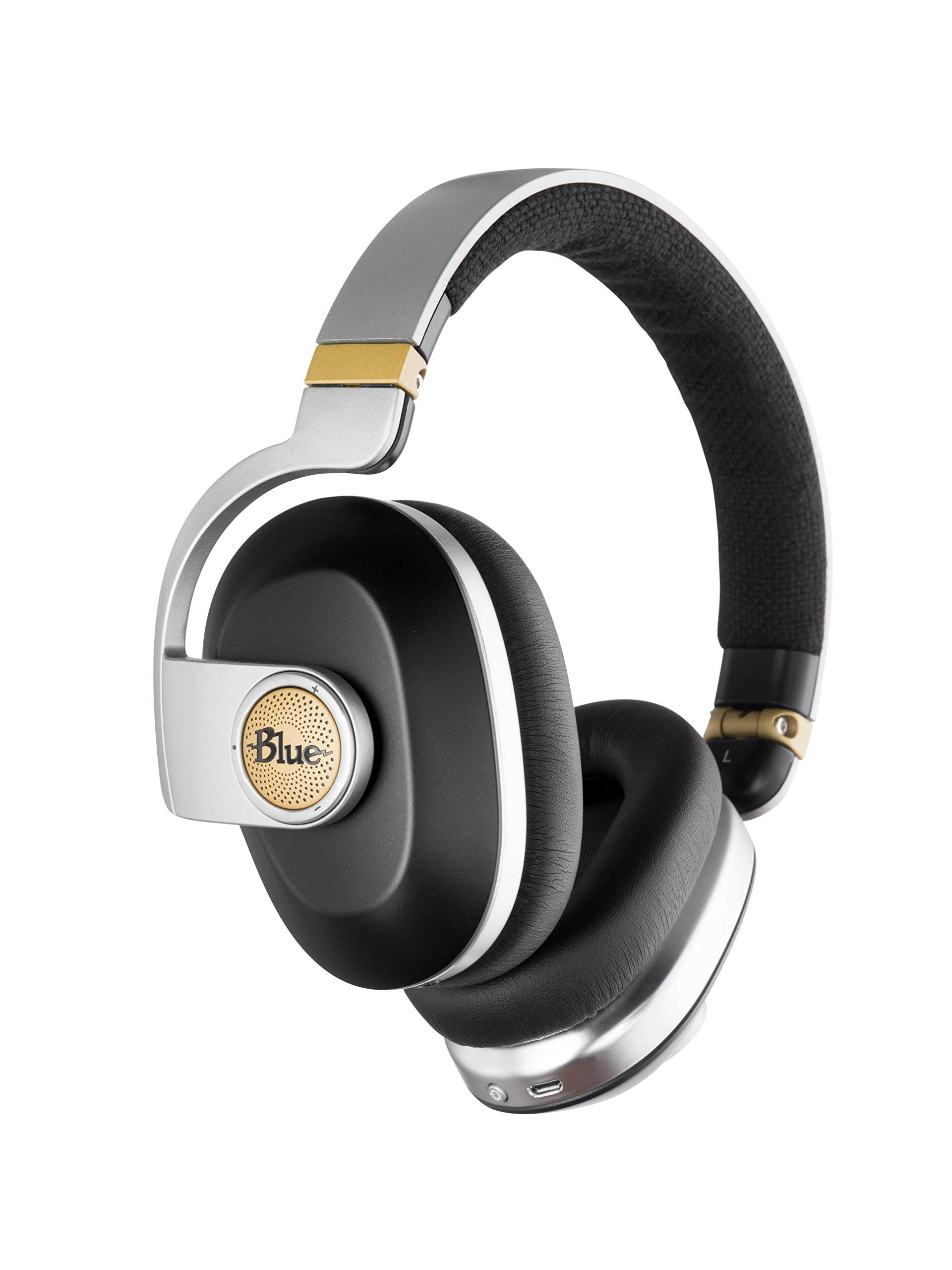 Blue Satellite Premium Wireless Noise-Cancelling Headphones with Audiophile Amp (Black) (7105)