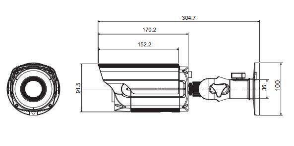 Computar Ganz High Quality 
LPC632 License Plate Recognition (LPR) B/W Camera, range up to 32&rsquo; IR