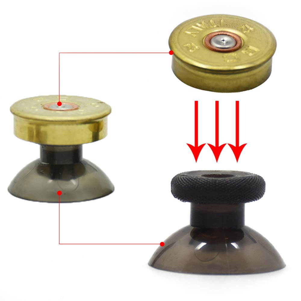 TOMSIN Gold Metal Bullet Buttons & Bullet Analog Thumbstick for PS4 Controller Playstation 4 DualShock4