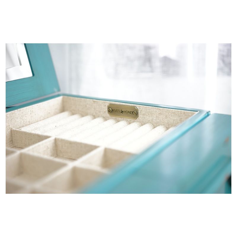Cabby Jewelry Armoire Turquoise - Hives & Honey