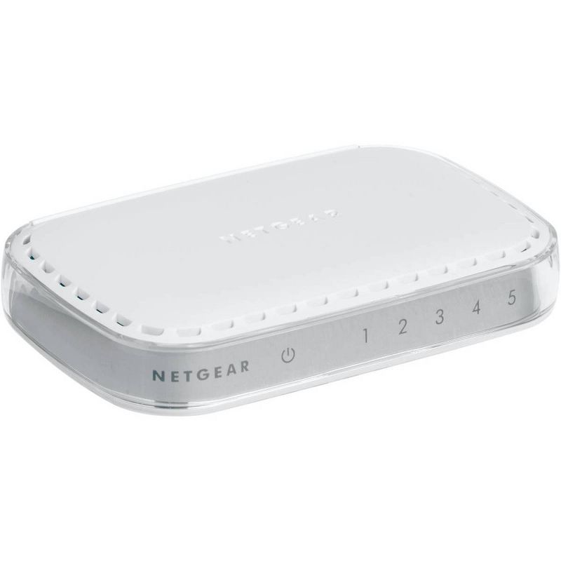 Netgear 5 - Port Gigabit Ethernet Switch - White (GS605NA)