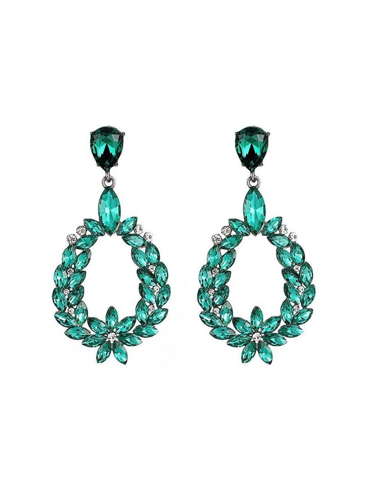 YouBella Valentine Collection Swiss Zircon Earings Fashion Fancy Dangler Earrings