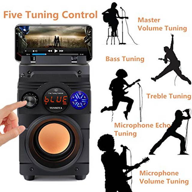 Bluetooth Speakers,Bluetooth Speaker with Loud Stereo Sound,20W Subwoofer FM Radio Bluetooth 5.0?10-Hour Playtime,100 ft Bluetooth Range. Perfect Portable Wireless Speaker for iPhone, Samsung and More