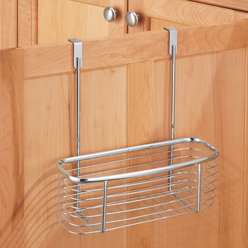 InterDesign Axis Over-the-Cabinet Storage Basket 11" Chrome