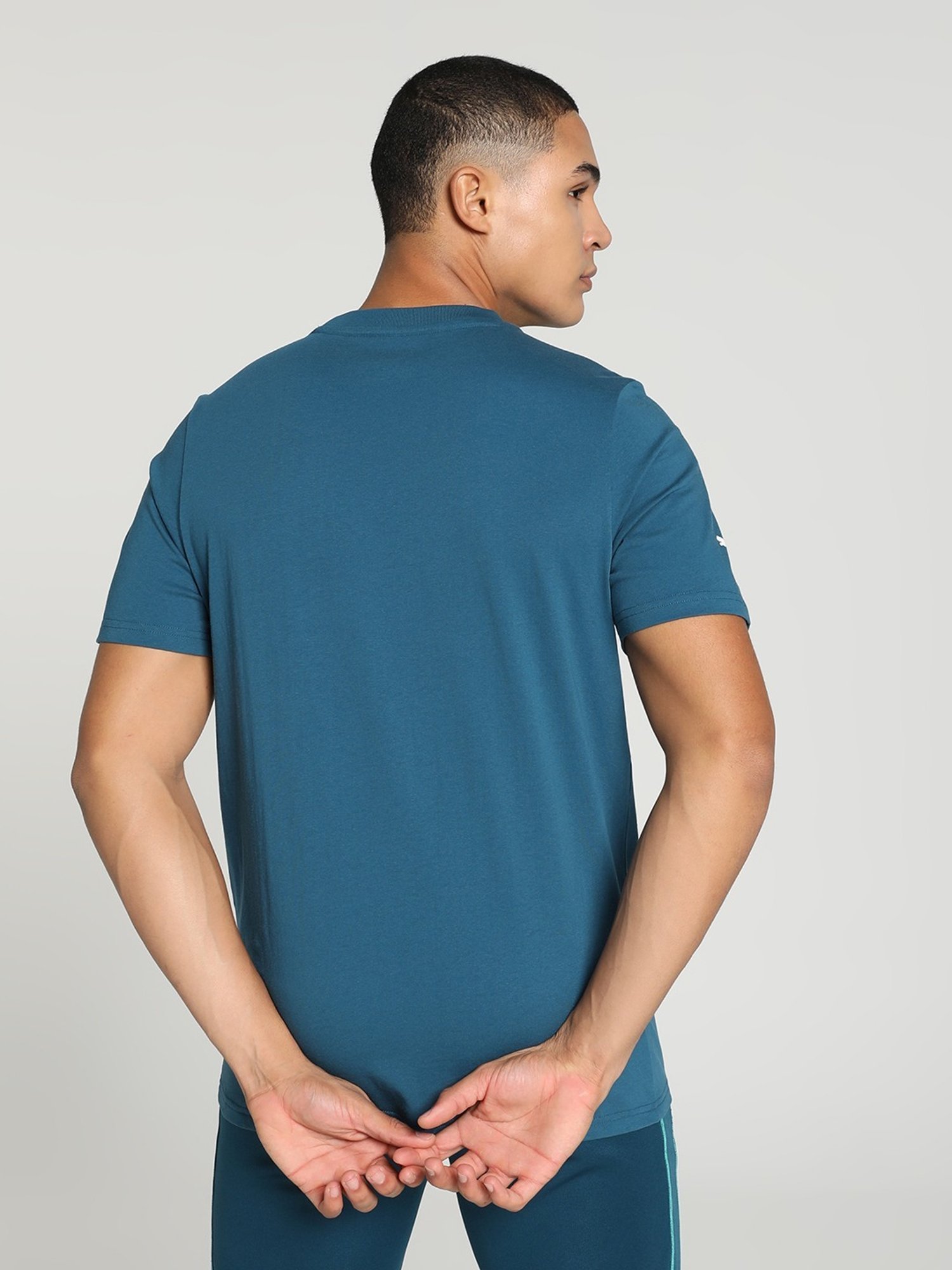 Puma Mercedes-AMG Petronas Motorsport Ocean Tropic Cotton Regular Fit Printed Sports T-Shirt