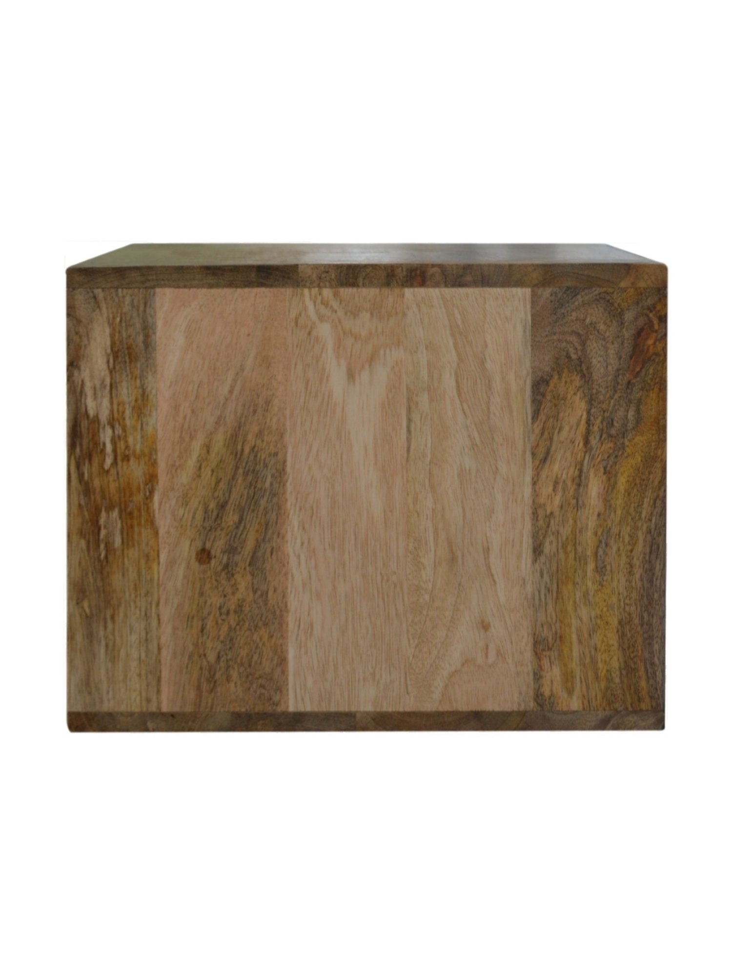 Ikiriya Avina Solid Dark Brown Wood End Table