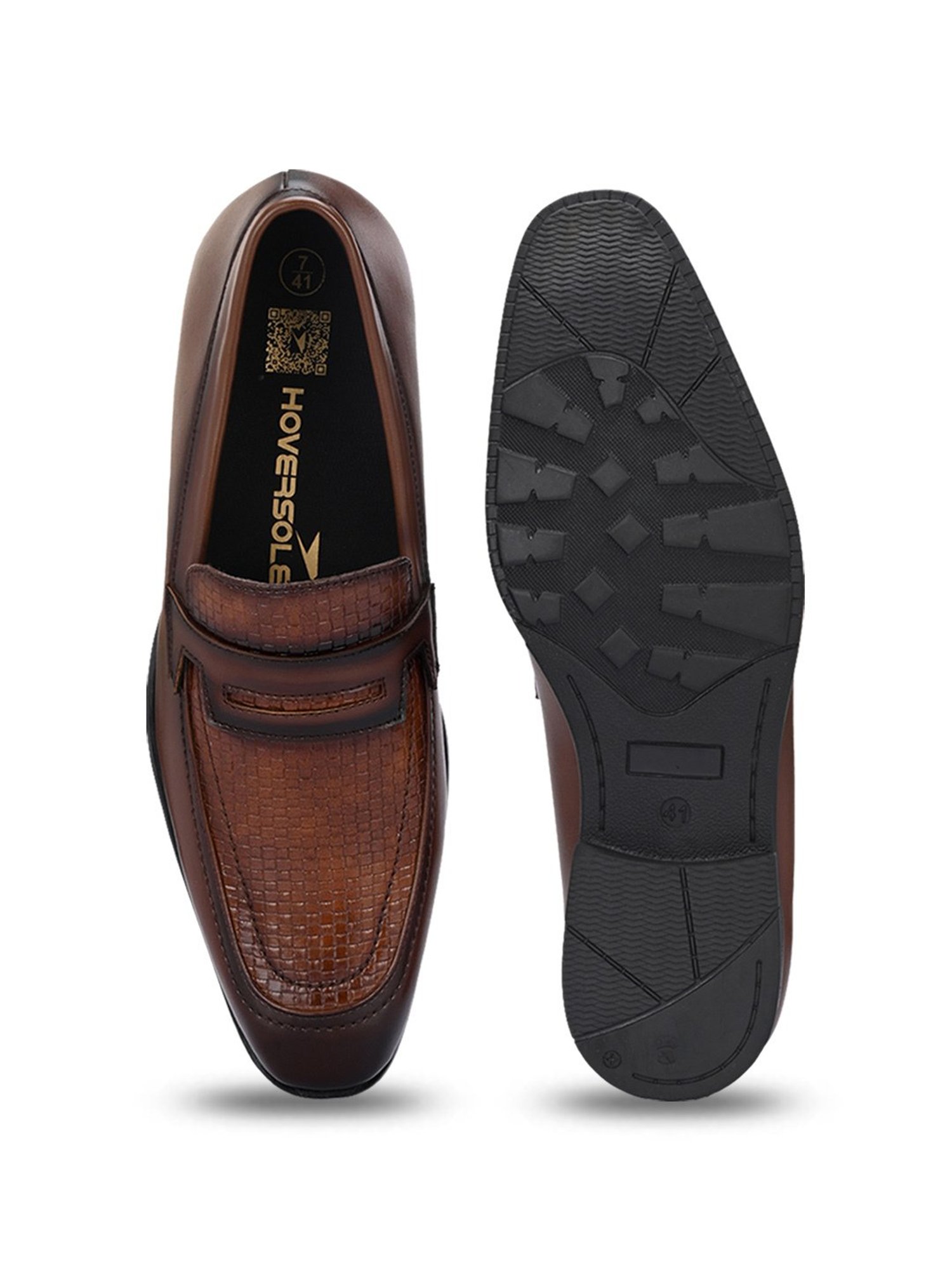 Hoversole Men's Nick Brown Loafers