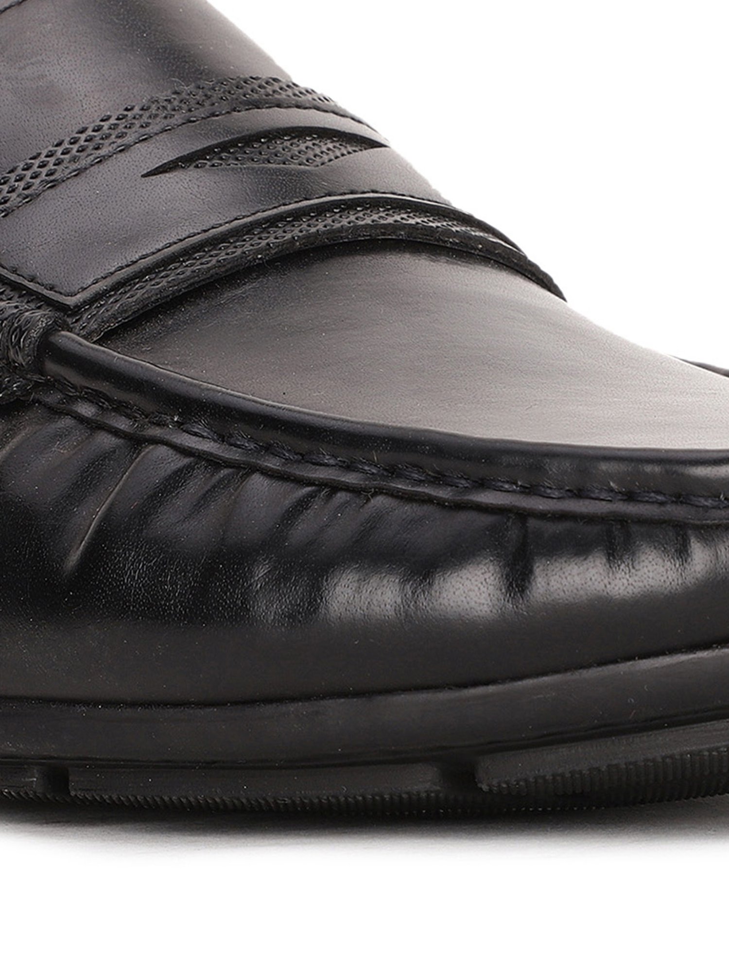 Bata Men's Black Casual Loafers