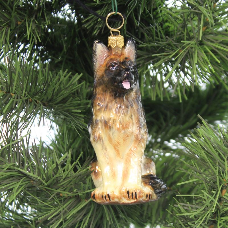 Joy To The World 3.75" German Shepherd Ornament Pet Set Dog Companion  -  Tree Ornaments