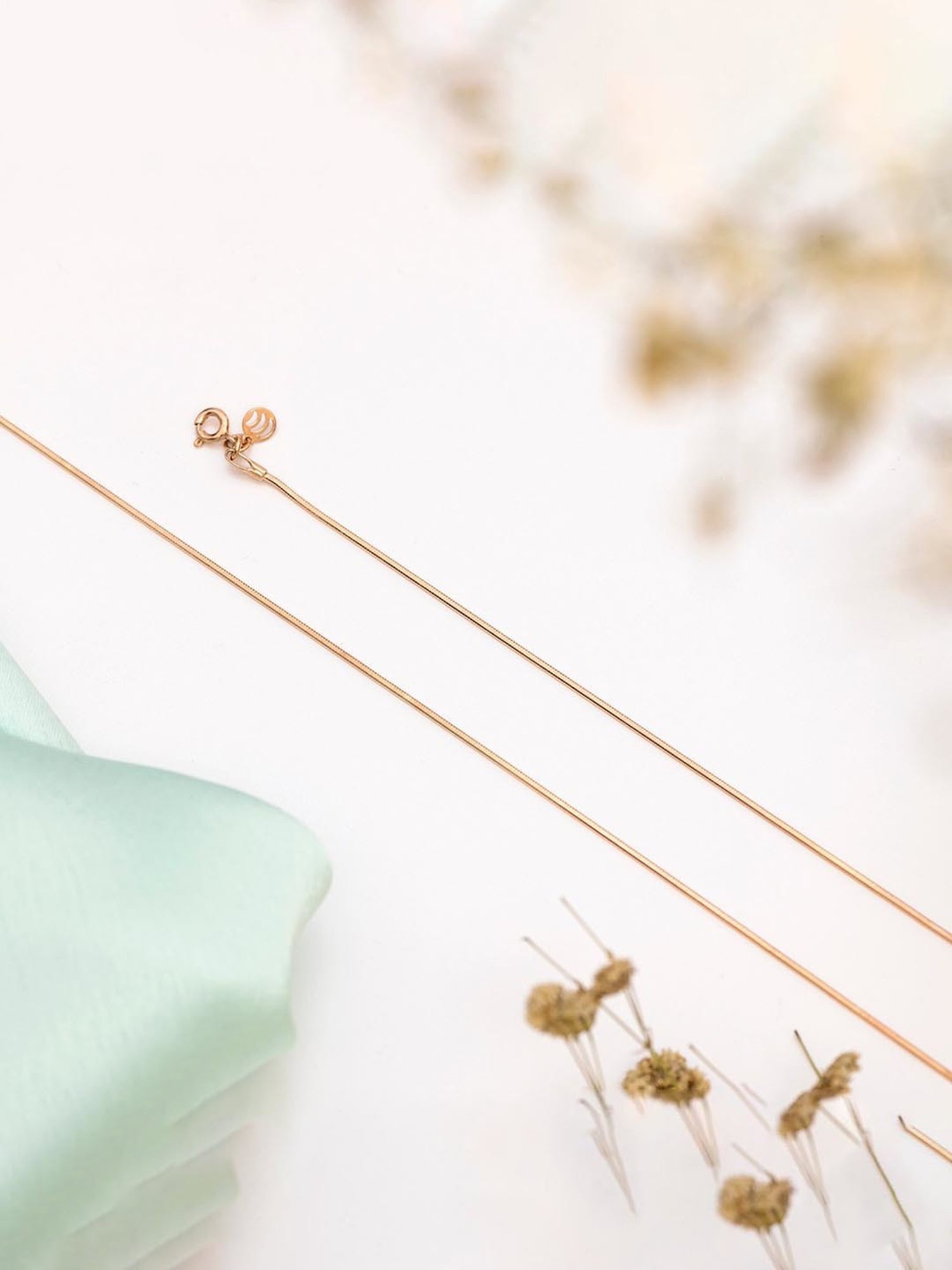 Zavya 92.5 Sterling Silver Anklet for Women (Pair of Anklets) in Rose Gold-Plating