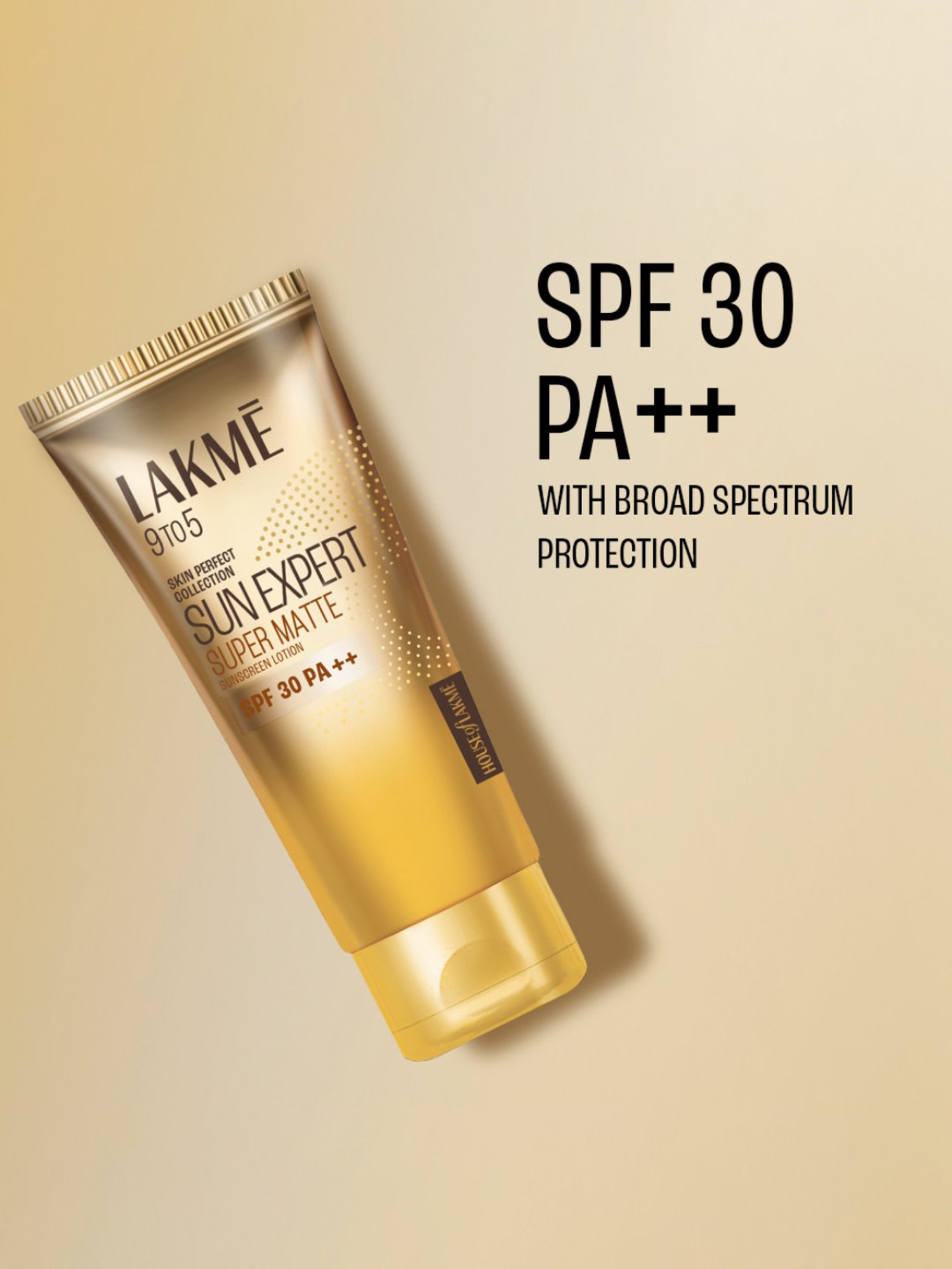 Lakme 9 To 5 Skin Perfect Collection Sun Expert Super Matte Sunscreen Lotion SPF 30 PA ++ - 50 ml