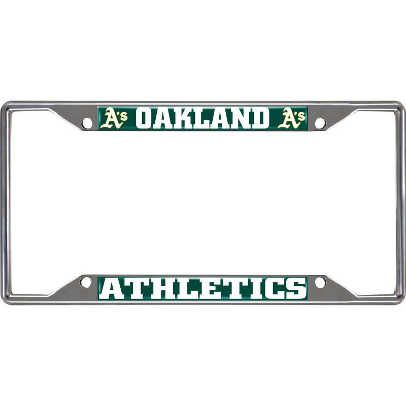 MLB Oakland Athletics Stainless Steel License Plate Frame