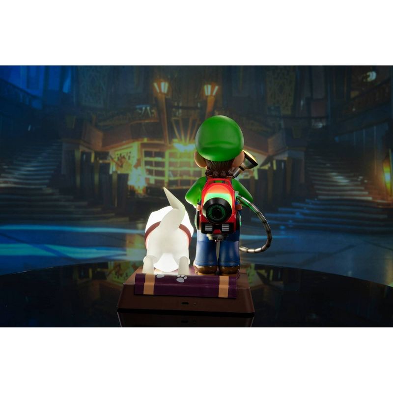 First 4 Figures: Luigi's Mansion 3: Luigi and Polterpup 9" PVC Statue Collector's Edition