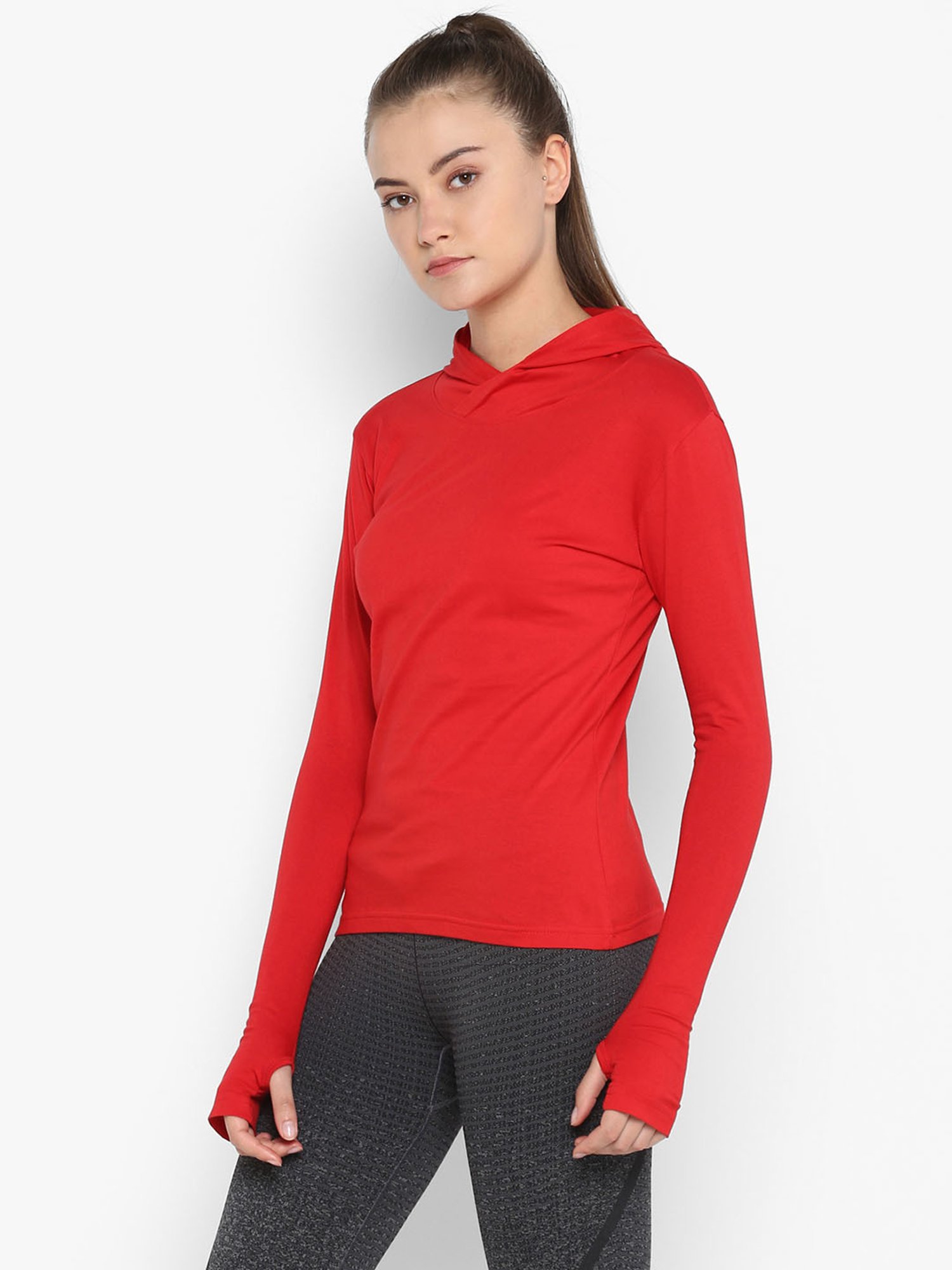 Appulse Red Cotton Slim Fit T-Shirt