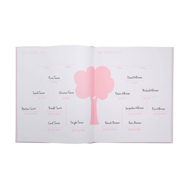 Pearhead Pink Striped Babybook