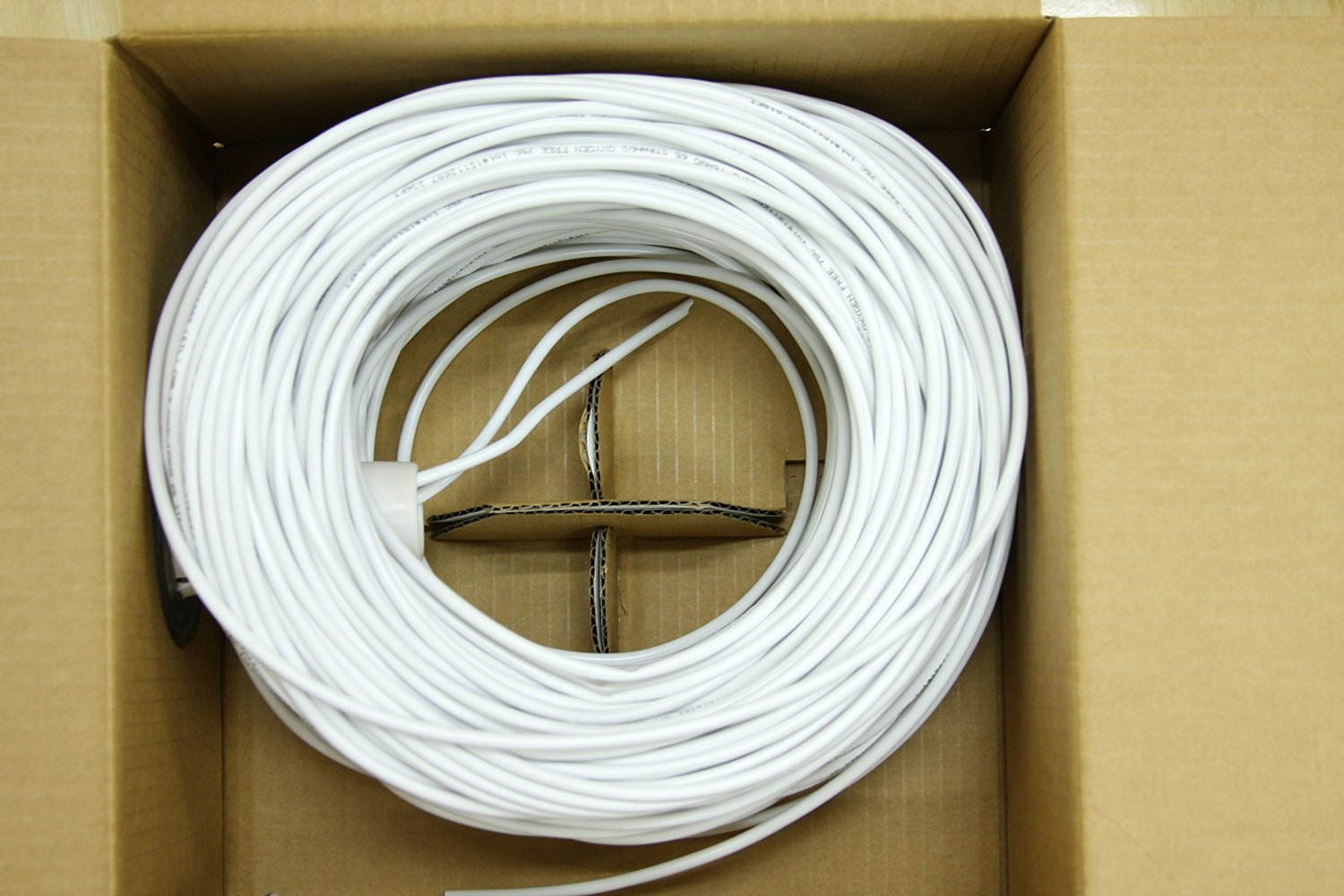 FiveStar Cable UL listed 16 AWG 2C Bare Copper Speaker Cable, 500 Feet - White