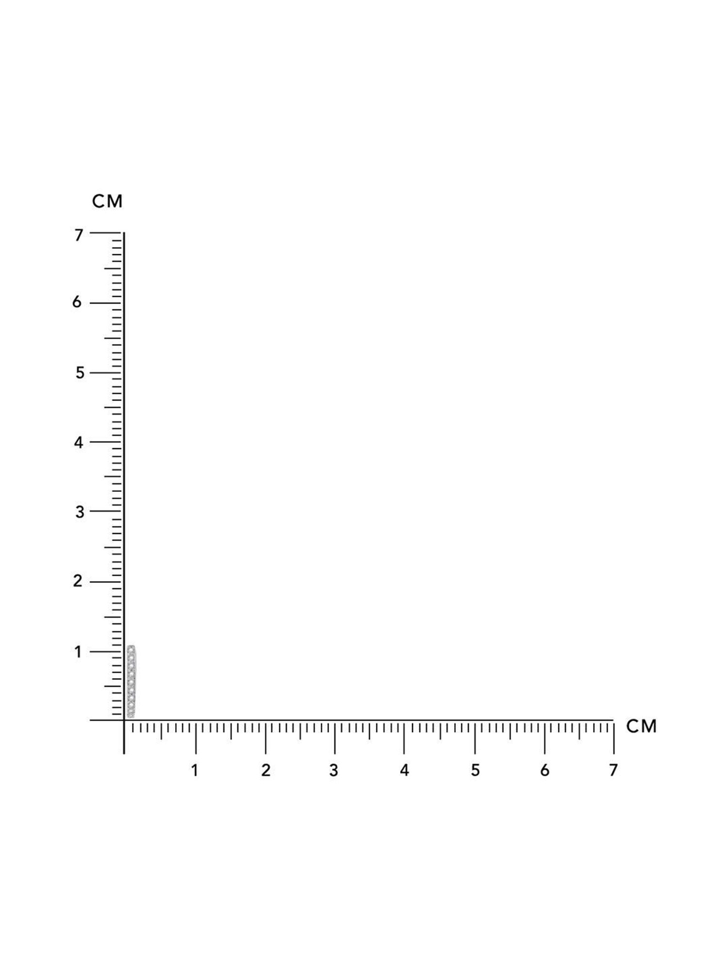 March by FableStreet 92.5 Sterling Silver Classic White Zircon Mini Hoop Earrings