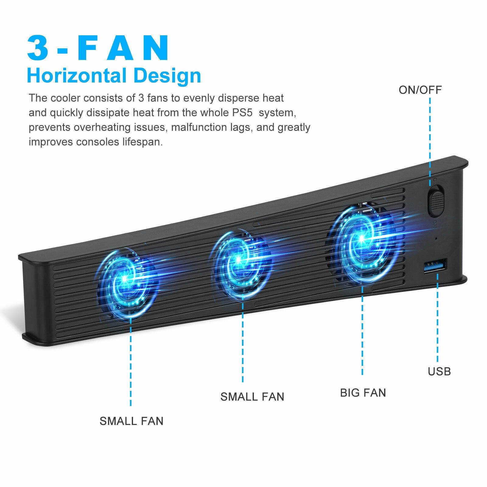 Host Cooling Fan External Cooler Accessories For PS5 PlaySton5 Game Console