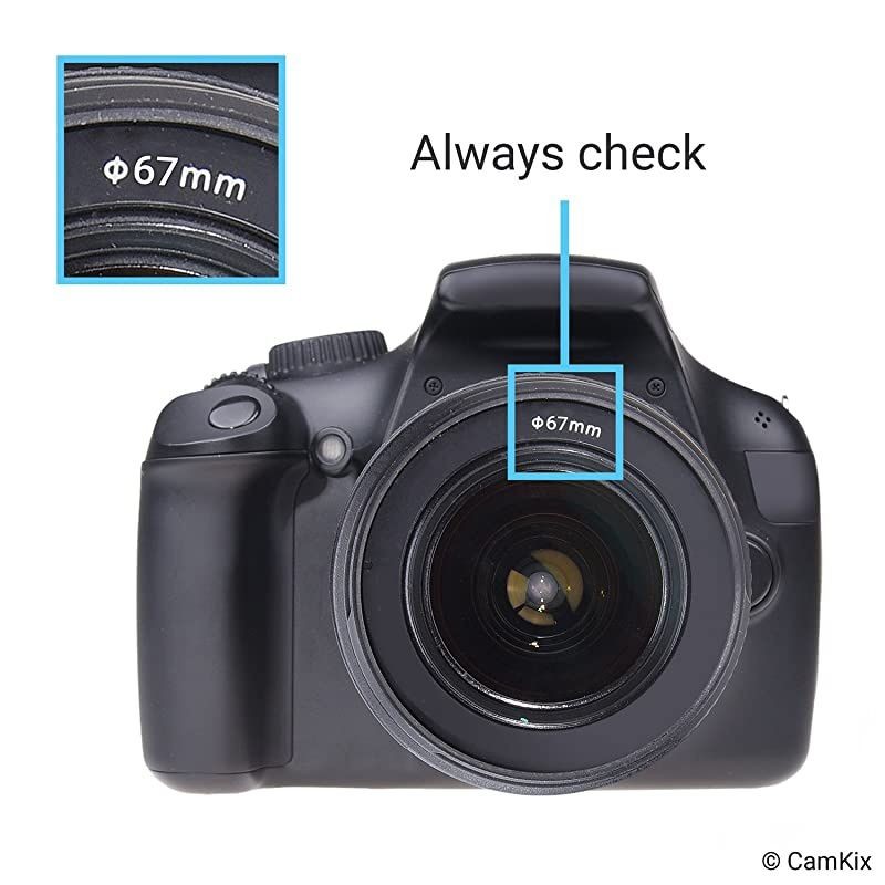 Set of 2 Camera Lens Hoods and 1 Lens Cap Rubber Collapsible + Tulip Flower Sun ShadeShield Reduces Lens Flare and Glare Blocks Excess Sunlight 67 mm Rubber Hood + Tullip Hood + Cap