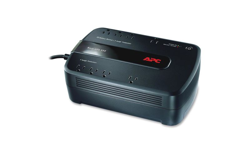 APC Back-UPS ES 550VA Desktop UPS - Desktop - 1 Day Recharge - 3.30 Minute Stand-by - 110 V AC Input - 120 V AC Output