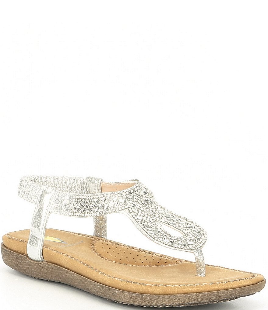 Volatile Cozi Jewel Embellished Thong Sandals