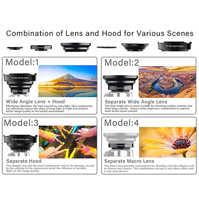 Update? 4K Camcorder Vlogging Video Camera Ultra HD 60FPS Digital Recorder YouTube Camera 2.4G Remote Control IR Night Vision 3.0" IPS Touch Screen with Microphone,Wide Angle Lens,Lens Hood